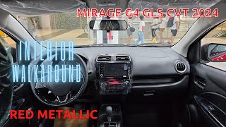 2024 Mitsubishi Mirage G4 GLS CVT Red Metallic  INTERIOR WALKAROUND [upl. by Ajed]