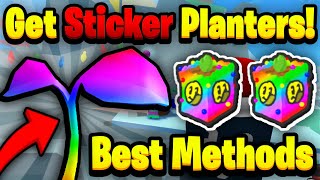 How To Get Sticker Planters FAST Best Methods  Bee Swarm Sticker Update [upl. by Ynnij483]