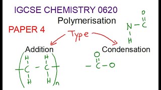 iGCSE CHEMISTRY 0620 Polymerisation FULL BASIC EXPLANATION [upl. by Farrow]