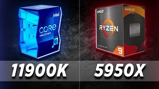 i911900K vs Ryzen 5950X 2K [upl. by Etnaled889]