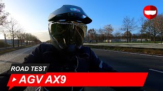 AGV AX9 Full Face Helmet Road Test  ChampionHelmetscom [upl. by Jedthus]