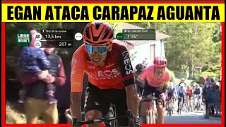 RESUMEN LIEJA BASTOGNE LIEJA 2024 EGAN Bernal ATACA Richard CARAPAZ AGUANTA a POGACAR [upl. by Mikihisa]