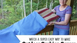 Easy Way to Make Outdoor Cushion Covers [upl. by Aurore481]