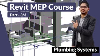 Revit MEP Complete Course  Complete Plumbing Systems Tutorial Part  33 [upl. by Yenttihw]