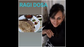 Ragi Dosa recipe dosa ragi [upl. by Airdnola]