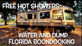 DuPuis Campground Walk Through Free Hot Showers Dump Water  In Florida [upl. by Gaven]