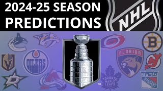 NHL Season Predictions 202425 [upl. by Evannia]