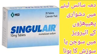 montelukast 10 mg tablet  montelukast sodium uses side effects urduhindi [upl. by Ahsinit]