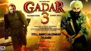 Gadar 3 Full Movie HD  Gadar 3 Full Movie Hindi dubbed  Gadar 3 Sunny Ki Full Movie Gadar 3 [upl. by Gaye307]