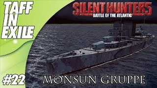 Silent Hunter 5  Battle of the Atlantic  Monsun Gruppe [upl. by Accem]