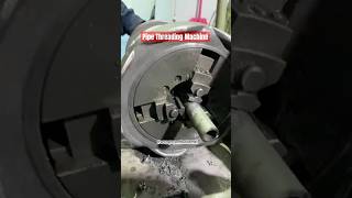 How to Pipe Threading Machine Work‼️mechanical senai piping engineering work fun shorts [upl. by Gayleen]