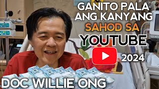 Magkano ang sahod ni Doc Willie Ong sa YouTube ngayong 2024  Estimated Review [upl. by Godspeed]