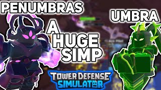 Penumbras is a SIMP  Night 3 Boss  Tower Defense Simulator [upl. by Perdita833]