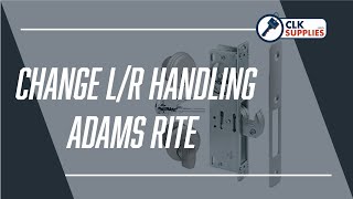 How to Change the Handing LH  RH on Adams Rite DeadLatch Style Locks DL4510 [upl. by Hochman96]