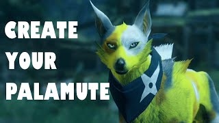 PALAMUTE CHARACTER CREATION CUSTOMIZATION  Monster Hunter Rise [upl. by Tnaryb]