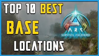 Best Base Locations Ark Survival Ascended The Island [upl. by Vonni]