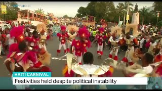 Carnival festivities in Haiti despite political instability [upl. by Hgielyak11]