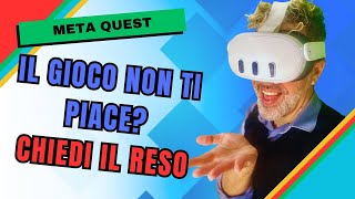 COME CHIEDERE IL RIMBORSO PER I GIOCHI META QUEST [upl. by Sarette]