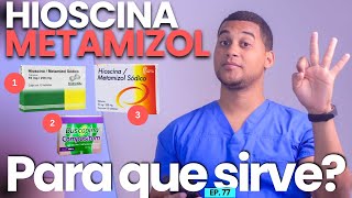 HIOSCINA METAMIZOL PARA QUE SIRVE  3 COSAS [upl. by Enyledam]