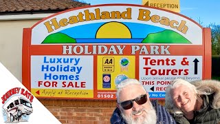 Heathland Beach Holiday Park Right Next To The Sea [upl. by Arihsa]