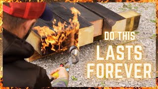 DIY How to easily preserve wood at homebetter than pressure treated lumber [upl. by Ecylahs606]