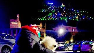 VLOGMAS 16  GUBBIO CHRISTMAS TREE il più grande al mondo  Colorfun vlogmas [upl. by Nuncia]