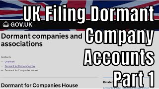 How to file your companys dormant account statement on UK Companies House  step by step guide [upl. by Sirraj]