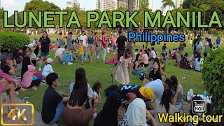 New Face of LunetaWalking the Famous Park in ManilaLunetaRizal Park Manila Philippines4K [upl. by Dunston]