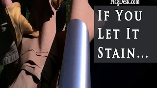 FlagDeskcom  How to Install a Flagpole part 3 of 6 [upl. by Ahsiele]