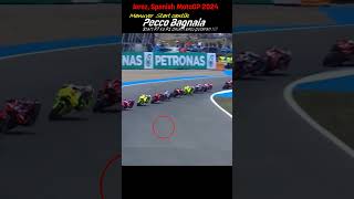 Galaknya Pecco Saat Start GP Jerez 2024 motogptrending [upl. by Sidwohl]