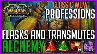 Classic Vanilla WoW Professions Flasks and Transmutes Alchemy Guide World of Warcraft [upl. by Kenta]