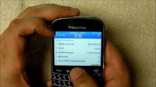 Mobile Hotspot on BlackBerry 7 1 [upl. by Yremrej]