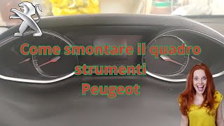 Come smontere il cruscotto del 308  How to dismantle the instrument panel of the Peugeot 308 [upl. by Dorn448]