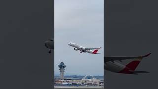 Iberia Airbus A350 Takeoff  LAX Plane Spotting [upl. by Durrett441]