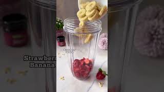 Strawberry Banana Smoothie recipe 🍓🍓🍓 [upl. by Anait]