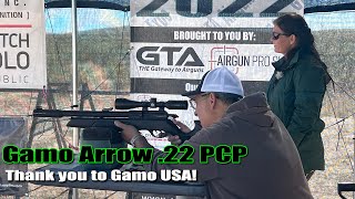 AE22  Check out the Gamo Arrow 22 PCP Airgun sent to us by Gamo USA  wwwgamousacom [upl. by Nahtnaoj272]