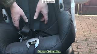 How To Loosen Maxi Cosi Car Child Seat Straps [upl. by Honora]