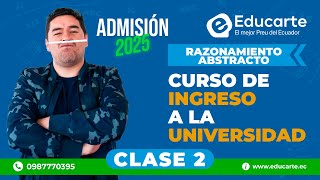 🔴 Curso de Ingreso a la UNIVERSIDAD 📕 Admisión 2025 🏫 📚 Clase 2 🧠 Razonamiento Abstracto [upl. by Acirretahs]