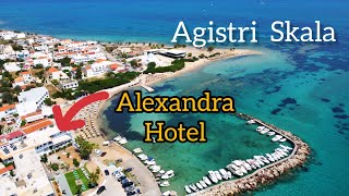 Hotel Alexandra SkalaAGISTRI Island Greece seaview seaviewapartments [upl. by Adnilra]