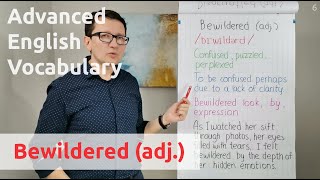 Bewildered adj  Advanced English Vocabulary  One Minute Videos [upl. by Florence]