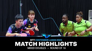 OmotayoEdem vs XiangLiu  XD R16  WTT Contender Lagos 2023 [upl. by Labina]