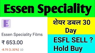 Essen Speciality share latest news💥esfl share🚀esfl share latest news💥esfl share news [upl. by Eniamat347]