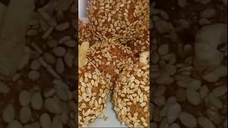 No Sugar No Ghee No Oil Healthy Laddu Recipe🥰 Instant Laddu  Sesame Balls😯shortsviral laddu [upl. by Reseta]