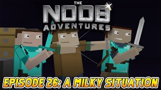 MINECRAFT THE NOOB ADVENTURES Episode 26  A Milky Situation [upl. by Giorgia]