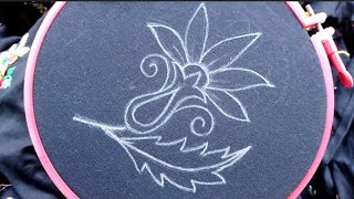 Simple And Beautiful Flower Hand Embroidery Design for Beginners [upl. by Ardnasac]