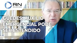 Auxílio emergencial pode ser prorrogado afirma Paulo Guedes [upl. by Harlamert473]