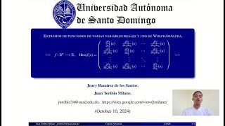 EXTREMOS DE FUNCIONES DE VARIAS VARIABLES REALES Y USO DE WOLFRAMALPHA  Cálculo Vectorial [upl. by Nitsud]