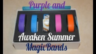 Our MagicBands have Arrived Purple and Awaken Summer [upl. by Margit998]