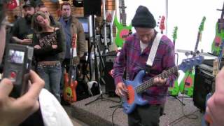 Flea playing a Fleabass at Schmitt Music [upl. by Anstus]