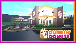 Speed Build Dunkin Donuts Bloxburg Roblox [upl. by Russom]